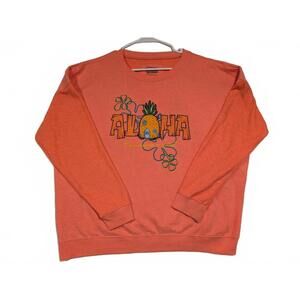 SpongeBob SquarePants Aloha Pineapple Graphic Sweatshirt Womens XXL
